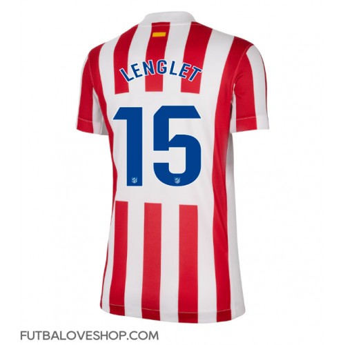 Dres Atletico Madrid Clement Lenglet #15 Domáci pre Ženy 2025-26 Krátky Rukáv